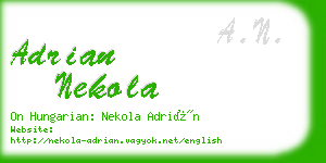 adrian nekola business card